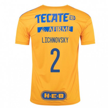 Kandiny Hombre Camiseta Igor Lichnovsky #2 Abejorro Amarillo 1ª Equipación 2022/23 La Camisa Chile