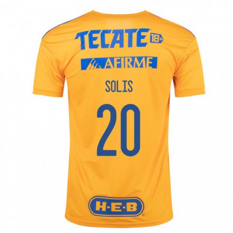 Kandiny Hombre Camiseta Ofelia Solis #20 Abejorro Amarillo 1ª Equipación 2022/23 La Camisa Chile