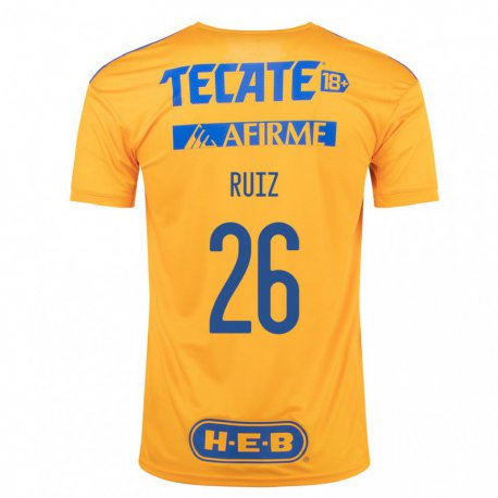 Kandiny Hombre Camiseta Michel Ruiz #26 Abejorro Amarillo 1ª Equipación 2022/23 La Camisa Chile