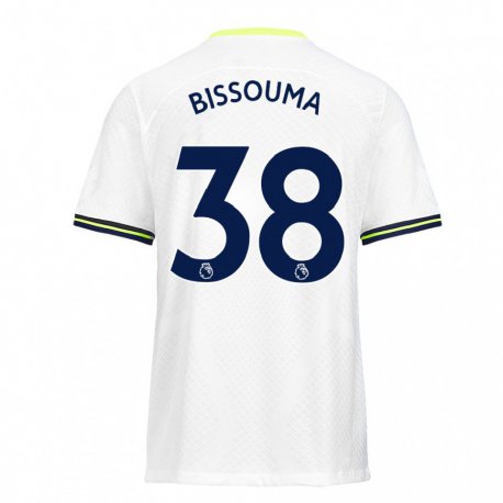 Kandiny Hombre Camiseta Yves Bissouma #38 Blanco Verde 1ª Equipación 2022/23 La Camisa Chile