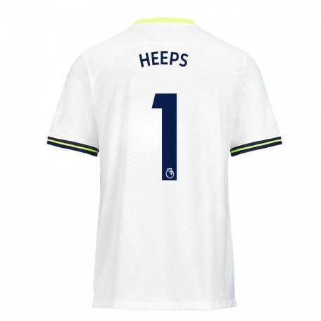 Kandiny Hombre Camiseta Eleanor Heeps #1 Blanco Verde 1ª Equipación 2022/23 La Camisa Chile