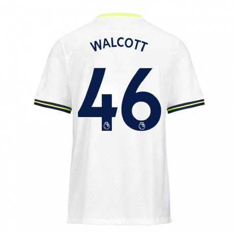 Kandiny Hombre Camiseta Malachi Fagan Walcott #46 Blanco Verde 1ª Equipación 2022/23 La Camisa Chile