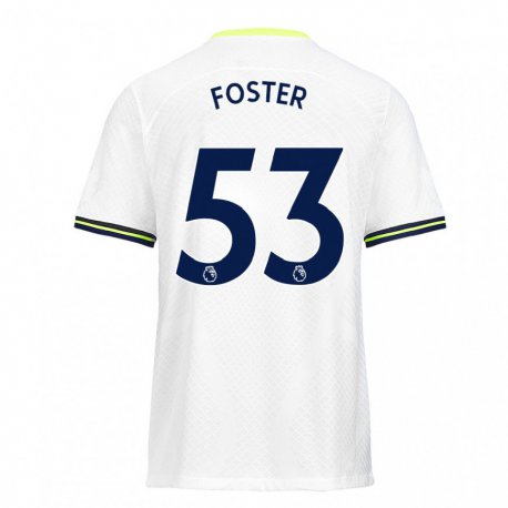 Kandiny Hombre Camiseta Brooklyn Lyons Foster #53 Blanco Verde 1ª Equipación 2022/23 La Camisa Chile