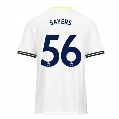 Kandiny Hombre Camiseta Charlie Sayers #56 Blanco Verde 1ª Equipación 2022/23 La Camisa Chile