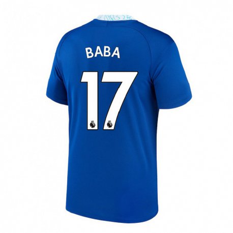 Kandiny Hombre Camiseta Abdul-Rahman Baba #17 Azul Oscuro 1ª Equipación 2022/23 La Camisa Chile