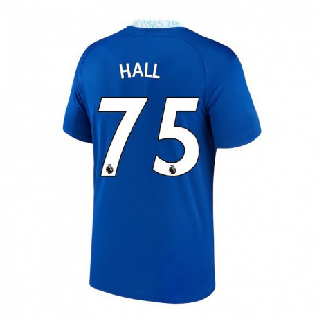 Kandiny Hombre Camiseta Lewis Hall #75 Azul Oscuro 1ª Equipación 2022/23 La Camisa Chile