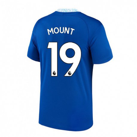 Kandiny Hombre Camiseta Mason Mount #19 Azul Oscuro 1ª Equipación 2022/23 La Camisa Chile
