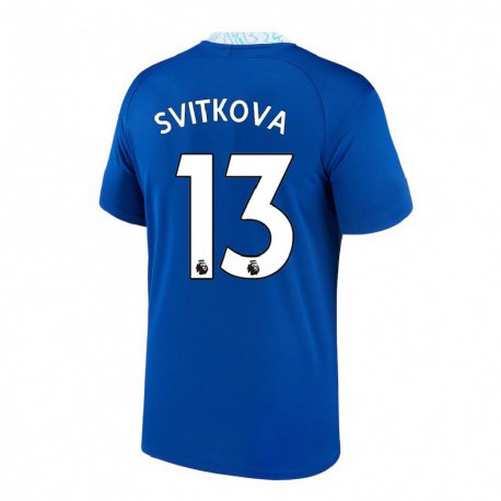 Kandiny Hombre Camiseta Katerina Svitkova #13 Azul Oscuro 1ª Equipación 2022/23 La Camisa Chile