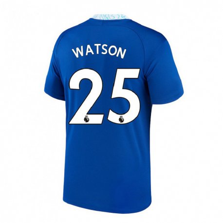 Kandiny Hombre Camiseta Lucy Watson #25 Azul Oscuro 1ª Equipación 2022/23 La Camisa Chile