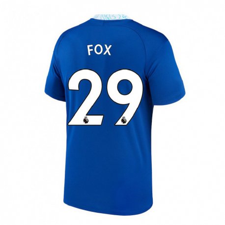 Kandiny Hombre Camiseta Jorja Fox #29 Azul Oscuro 1ª Equipación 2022/23 La Camisa Chile