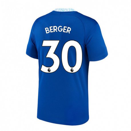 Kandiny Hombre Camiseta Ann-katrin Berger #30 Azul Oscuro 1ª Equipación 2022/23 La Camisa Chile