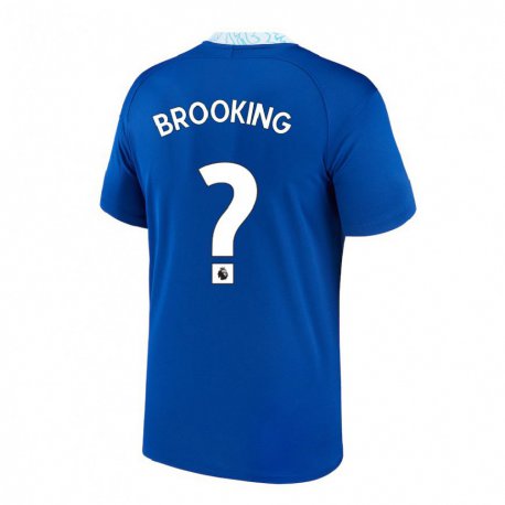 Kandiny Hombre Camiseta Josh Brooking #0 Azul Oscuro 1ª Equipación 2022/23 La Camisa Chile
