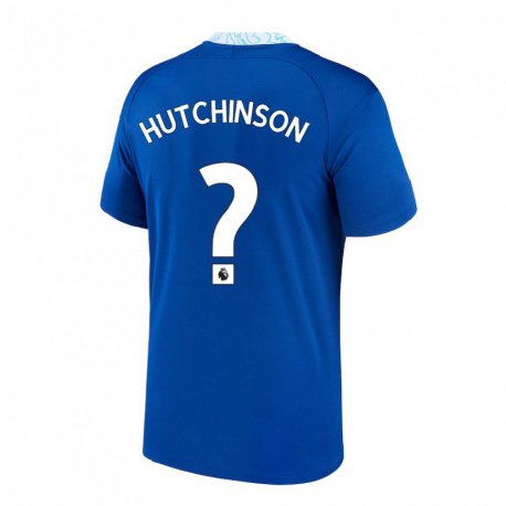 Kandiny Hombre Camiseta Omari Hutchinson #0 Azul Oscuro 1ª Equipación 2022/23 La Camisa Chile