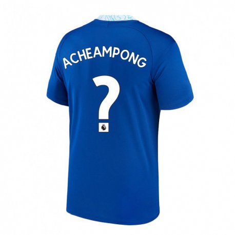 Kandiny Hombre Camiseta Josh Acheampong #0 Azul Oscuro 1ª Equipación 2022/23 La Camisa Chile