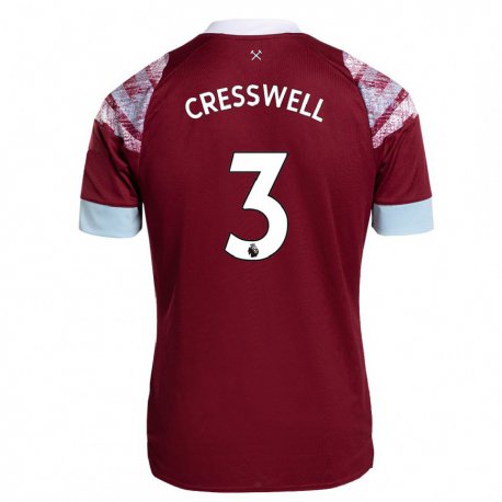 Kandiny Hombre Camiseta Aaron Cresswell #3 Burdeos 1ª Equipación 2022/23 La Camisa Chile