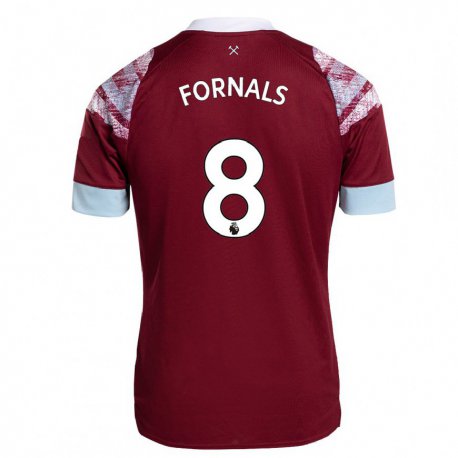 Kandiny Hombre Camiseta Pablo Fornals #8 Burdeos 1ª Equipación 2022/23 La Camisa Chile