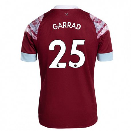 Kandiny Hombre Camiseta Grace Garrad #25 Burdeos 1ª Equipación 2022/23 La Camisa Chile