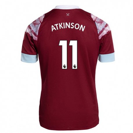 Kandiny Hombre Camiseta Izzy Atkinson #11 Burdeos 1ª Equipación 2022/23 La Camisa Chile