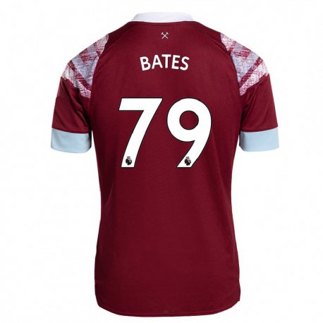 Kandiny Hombre Camiseta Billy Bates #79 Burdeos 1ª Equipación 2022/23 La Camisa Chile
