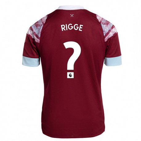 Kandiny Hombre Camiseta Daniel Rigge #0 Burdeos 1ª Equipación 2022/23 La Camisa Chile