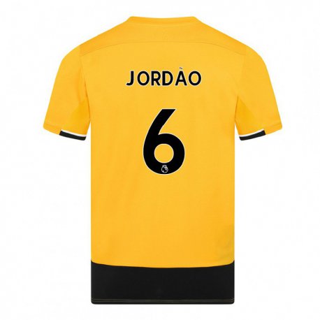 Kandiny Hombre Camiseta Bruno Jordão #6 Amarillo Negro 1ª Equipación 2022/23 La Camisa Chile