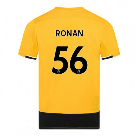 Kandiny Hombre Camiseta Connor Ronan #56 Amarillo Negro 1ª Equipación 2022/23 La Camisa Chile