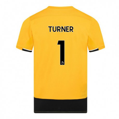 Kandiny Hombre Camiseta Shannon Turner #1 Amarillo Negro 1ª Equipación 2022/23 La Camisa Chile