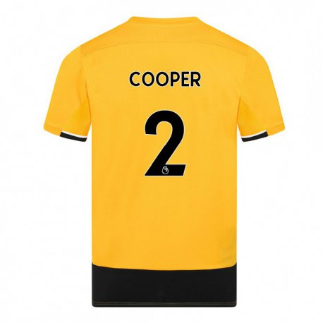 Kandiny Hombre Camiseta Laura Cooper #2 Amarillo Negro 1ª Equipación 2022/23 La Camisa Chile