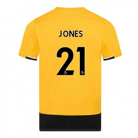 Kandiny Hombre Camiseta Mackenzie Haydn Jones #21 Amarillo Negro 1ª Equipación 2022/23 La Camisa Chile