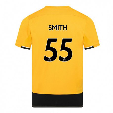 Kandiny Hombre Camiseta Jackson Smith #55 Amarillo Negro 1ª Equipación 2022/23 La Camisa Chile