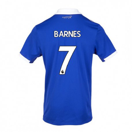 Kandiny Hombre Camiseta Harvey Barnes #7 Azul Blanco 1ª Equipación 2022/23 La Camisa Chile