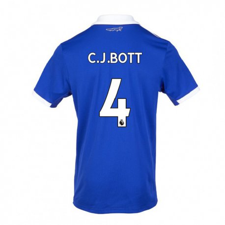 Kandiny Hombre Camiseta C. J. Bott #4 Azul Blanco 1ª Equipación 2022/23 La Camisa Chile