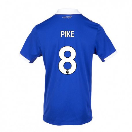 Kandiny Hombre Camiseta Molly Pike #8 Azul Blanco 1ª Equipación 2022/23 La Camisa Chile
