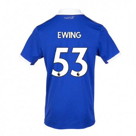 Kandiny Hombre Camiseta Oliver Ewing #53 Azul Blanco 1ª Equipación 2022/23 La Camisa Chile