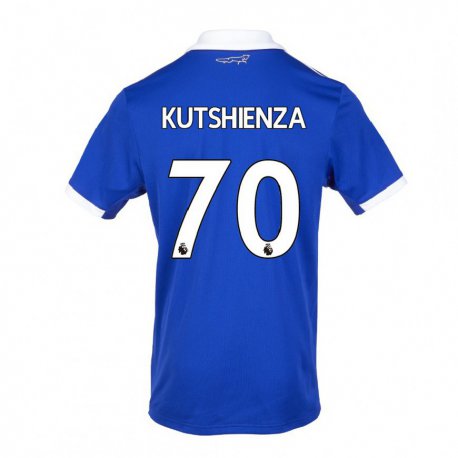 Kandiny Hombre Camiseta Jesper Kutshienza #70 Azul Blanco 1ª Equipación 2022/23 La Camisa Chile