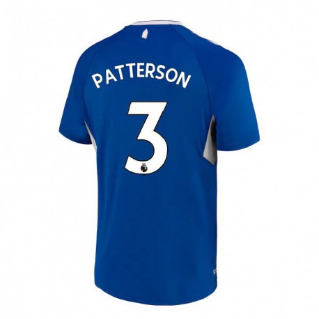 Kandiny Hombre Camiseta Nathan Patterson #3 Azul Oscuro Blanco 1ª Equipación 2022/23 La Camisa Chile