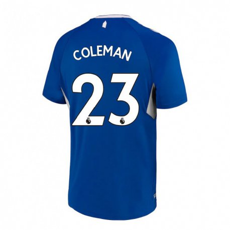 Kandiny Hombre Camiseta Seamus Coleman #23 Azul Oscuro Blanco 1ª Equipación 2022/23 La Camisa Chile