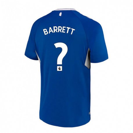 Kandiny Hombre Camiseta Jack Barrett #0 Azul Oscuro Blanco 1ª Equipación 2022/23 La Camisa Chile