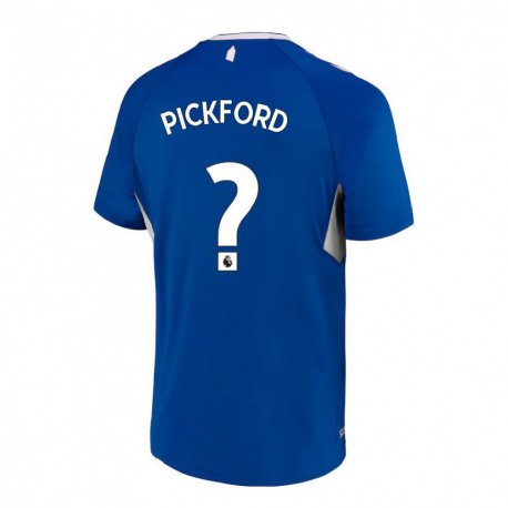 Kandiny Hombre Camiseta George Pickford #0 Azul Oscuro Blanco 1ª Equipación 2022/23 La Camisa Chile