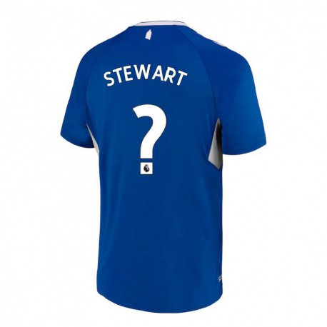 Kandiny Hombre Camiseta Jak Stewart #0 Azul Oscuro Blanco 1ª Equipación 2022/23 La Camisa Chile