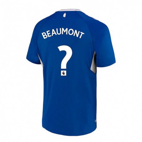 Kandiny Hombre Camiseta Jacob Beaumont Clark #0 Azul Oscuro Blanco 1ª Equipación 2022/23 La Camisa Chile