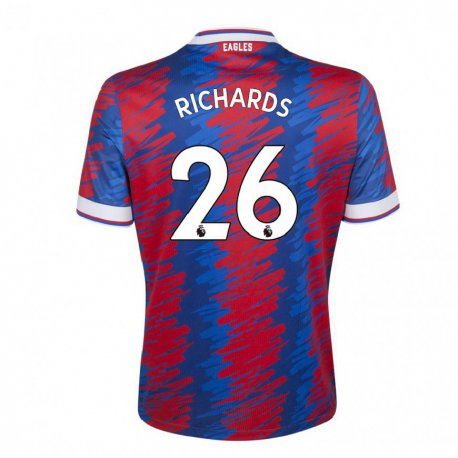 Kandiny Hombre Camiseta Chris Richards #26 Rojo Azul 1ª Equipación 2022/23 La Camisa Chile