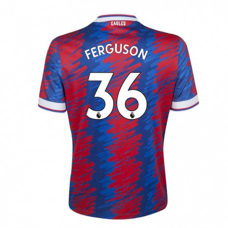Kandiny Hombre Camiseta Nathan Ferguson #36 Rojo Azul 1ª Equipación 2022/23 La Camisa Chile