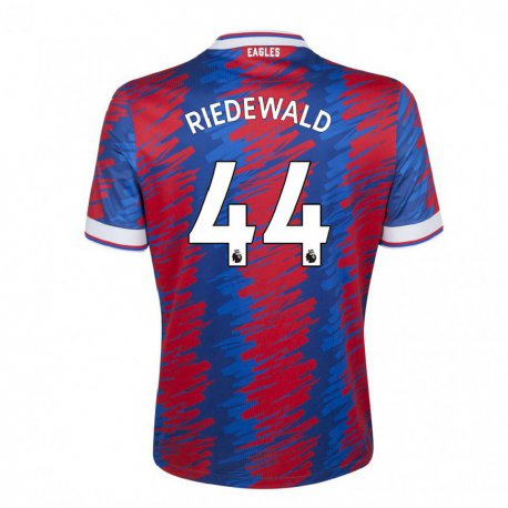 Kandiny Hombre Camiseta Jairo Riedewald #44 Rojo Azul 1ª Equipación 2022/23 La Camisa Chile
