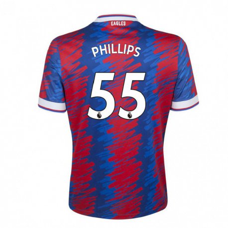 Kandiny Hombre Camiseta Killian Phillips #55 Rojo Azul 1ª Equipación 2022/23 La Camisa Chile