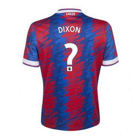 Kandiny Hombre Camiseta Junior Dixon #0 Rojo Azul 1ª Equipación 2022/23 La Camisa Chile