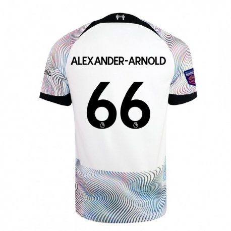 Kandiny Hombre Camiseta Trent Alexander-arnold #66 Blanco Colorido 2ª Equipación 2022/23 La Camisa Chile