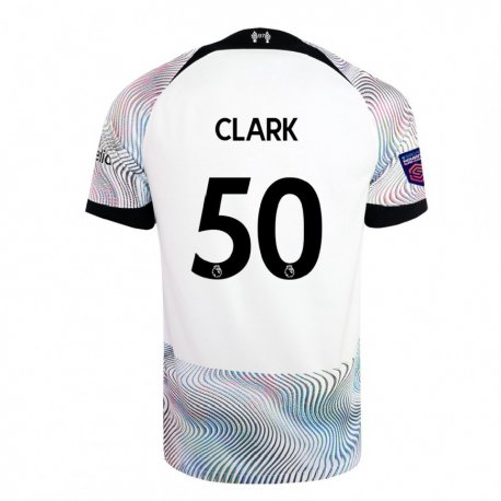 Kandiny Hombre Camiseta Bobby Clark #50 Blanco Colorido 2ª Equipación 2022/23 La Camisa Chile