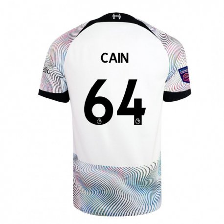 Kandiny Hombre Camiseta Jake Cain #64 Blanco Colorido 2ª Equipación 2022/23 La Camisa Chile