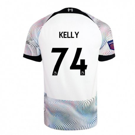 Kandiny Hombre Camiseta Oscar Kelly #74 Blanco Colorido 2ª Equipación 2022/23 La Camisa Chile